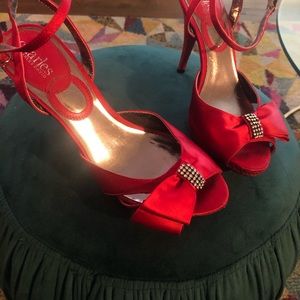 Charles David Red Sling Back Heels